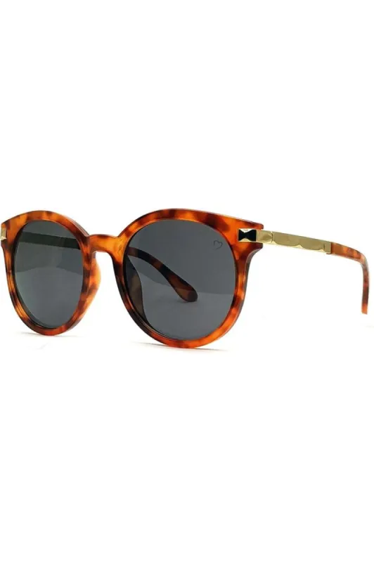 Ruby Rocks Chloe Tegan Round Sunglasses In Tortoiseshell sold by Goddiva