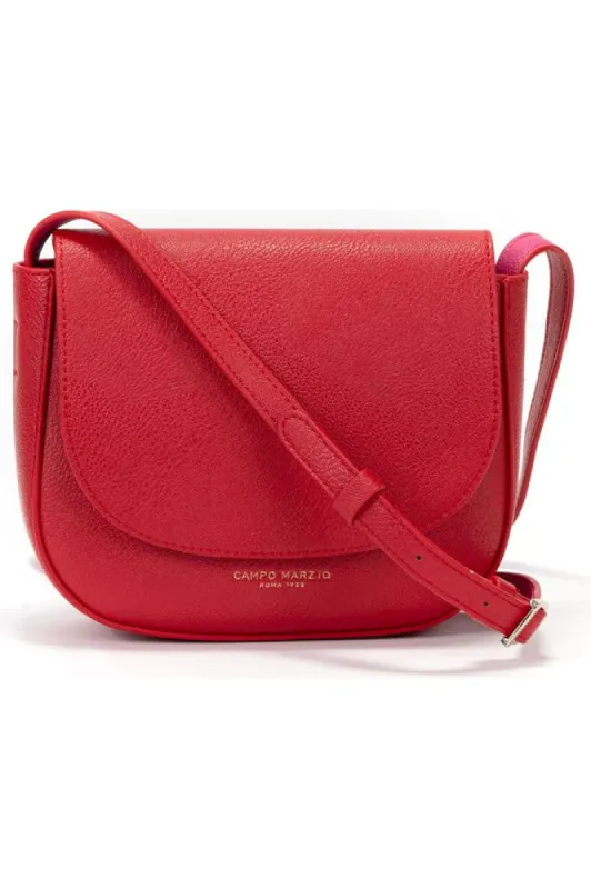 Campo Marzio Kym Saddle Bag - Cherry Red Fuchsia sold by Goddiva