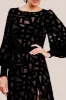 Burnout Velvet Maxi Dress - Black by Goddiva sold by Goddiva
