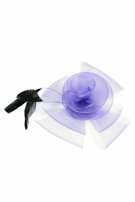 Ruby Rocks Patia Fascinator - Purple made by Goddiva