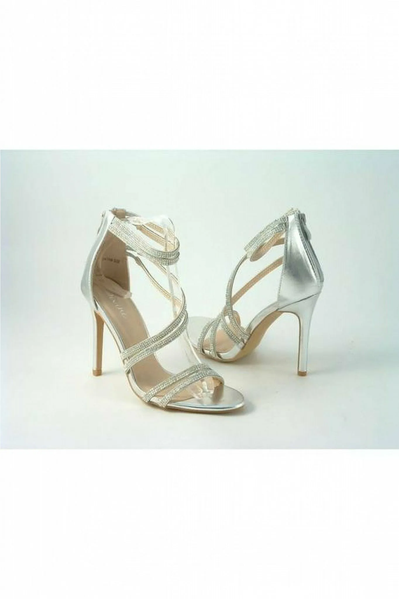 Goddiva Floral Printed Flutter Sleeve Chiffon Midi Dress - Cream sold by Goddiva product image thumbnail 4