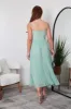 Strappy Pleated Lace Dress by Double Second sold by Goddiva