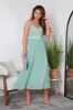 Strappy Pleated Lace Dress by Double Second sold by Goddiva