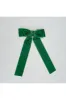 Green Velvet Hair Bow Dark Green Hair Clip Alligator Clip by QueenMee Accessories sold by Goddiva