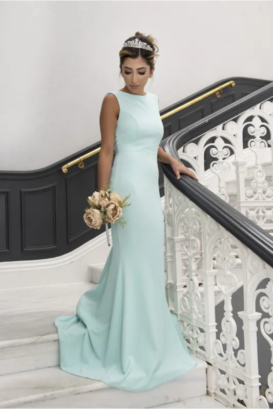 Eris Bridesmaid Maxi Fishtail Dress by Saint A sold by Goddiva