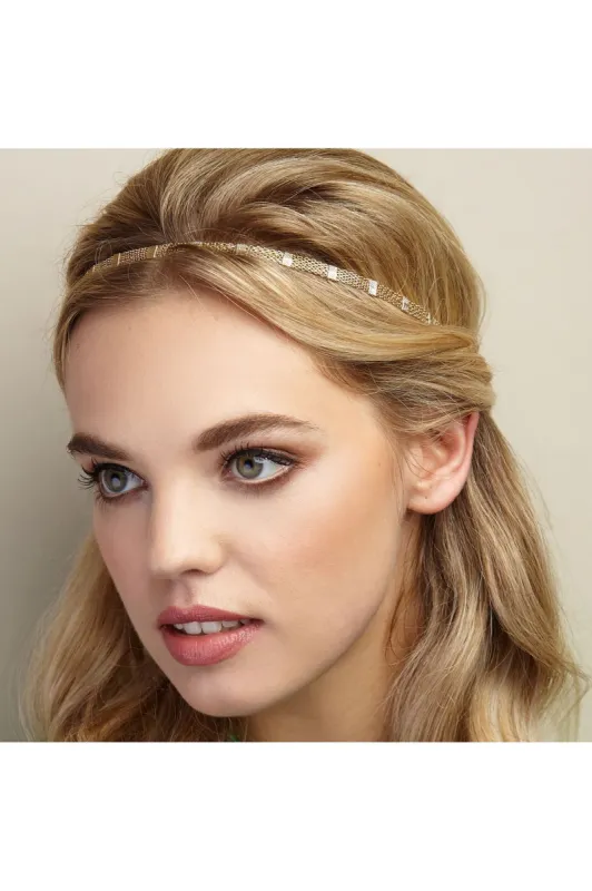 Gold Chain Headband by QueenMee Accessories sold by Goddiva
