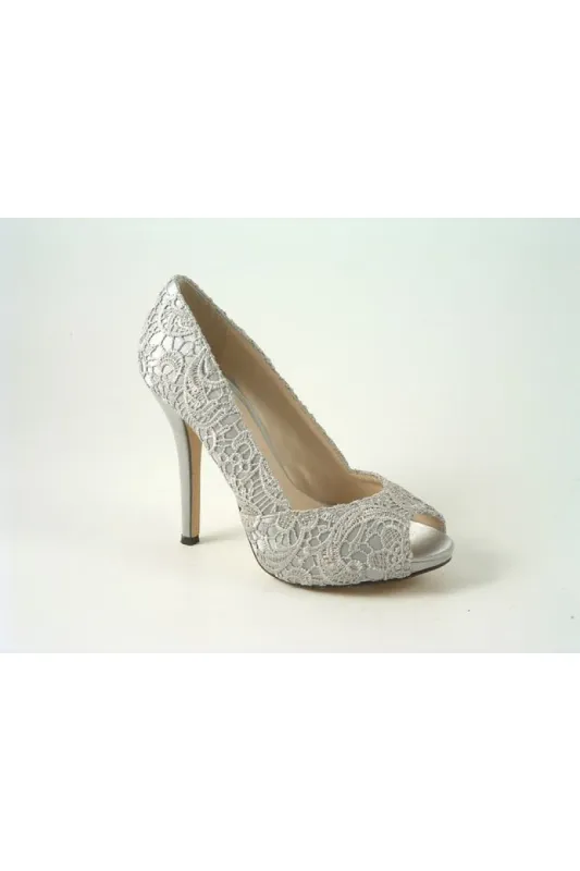 Glitz Shoes Glamour N Glitz Millie Silver sold by Goddiva