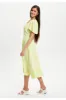 Angel Sleeve Midi Wrap Dress In Pistachio by Liquorish sold by Goddiva