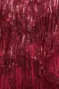 Sequin Tassel Flapper Midi Dress - Wine by Goddiva sold by Goddiva
