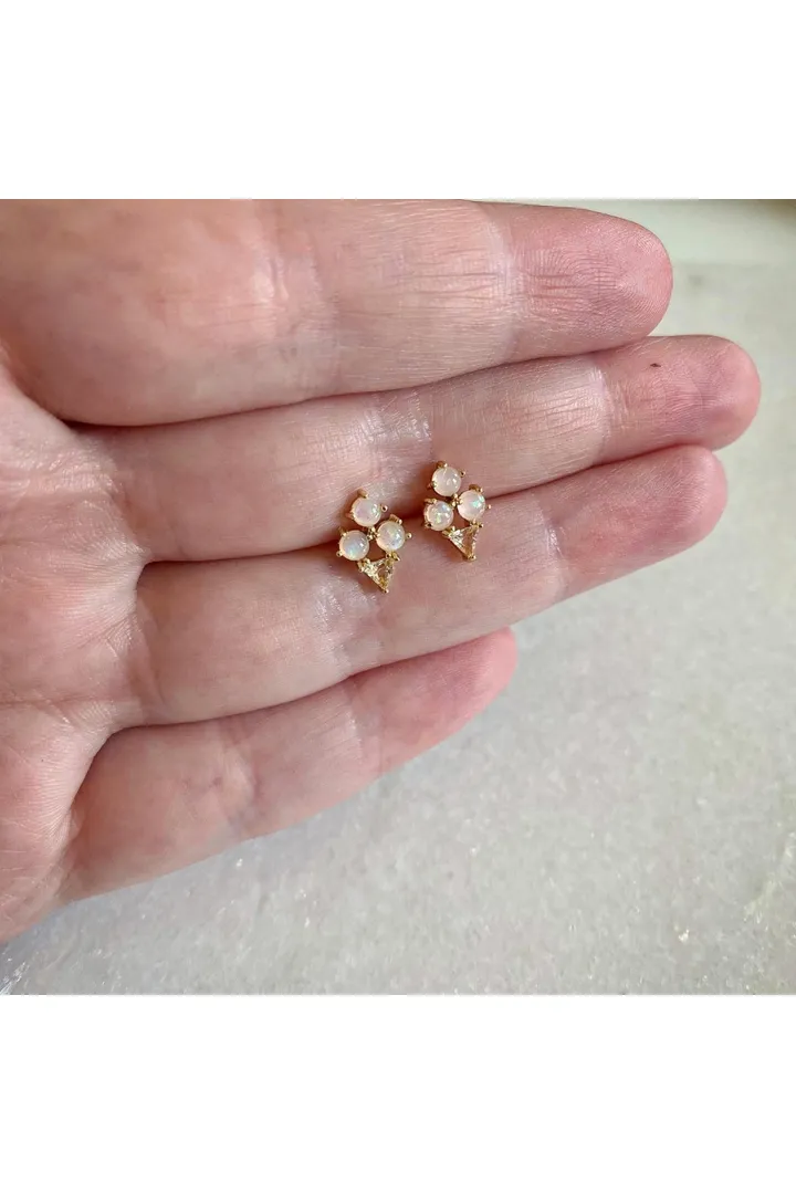 Wisteria London Dainty Ice Cream Sundae Stud Earrings sold by Goddiva