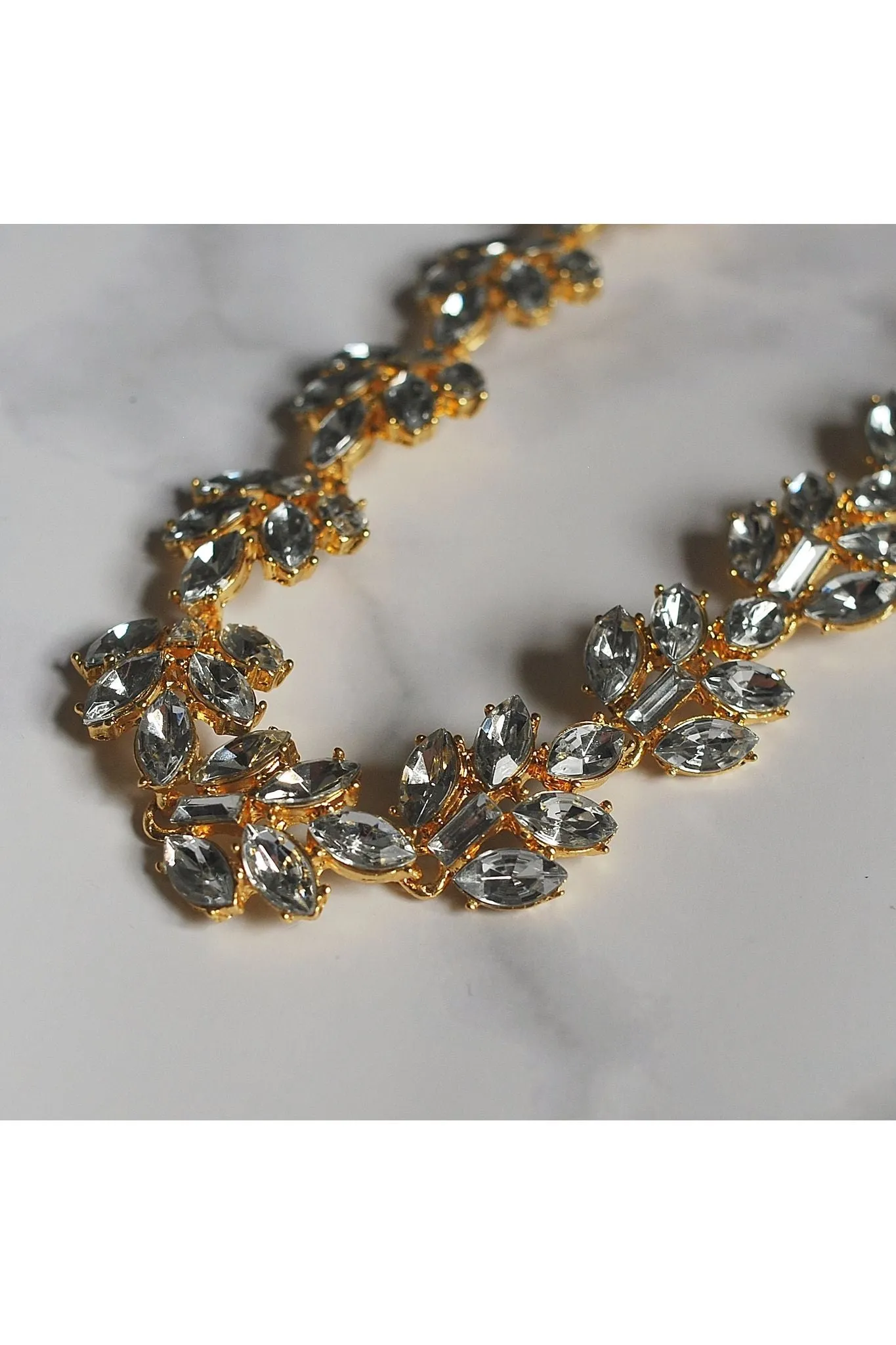 QueenMee Accessories Vintage Headband In Crystal Elasticated sold by Goddiva product image thumbnail 5