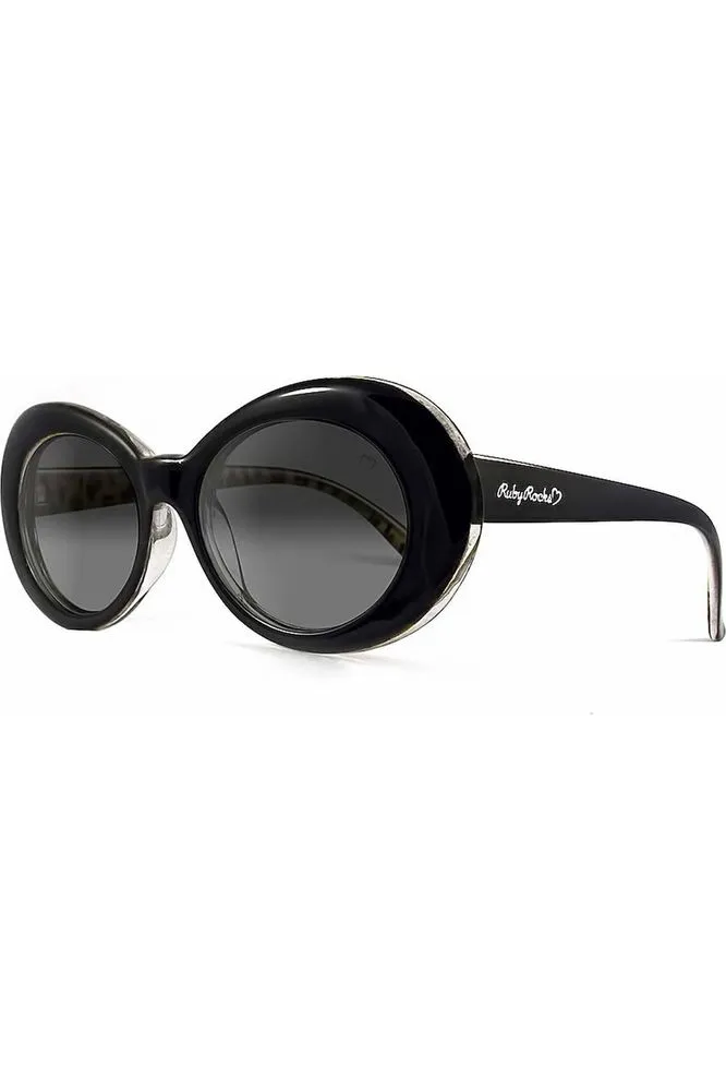Ruby Rocks Ladies Antigua Oval Sunglasses In Black sold by Goddiva