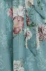 Goddiva Printed Lurex A-Line Flutter Sleeve Midi Dress - Airforce Blue sold by Goddiva