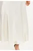 Liquorish Bias Cut White Satin Skirt sold by Goddiva