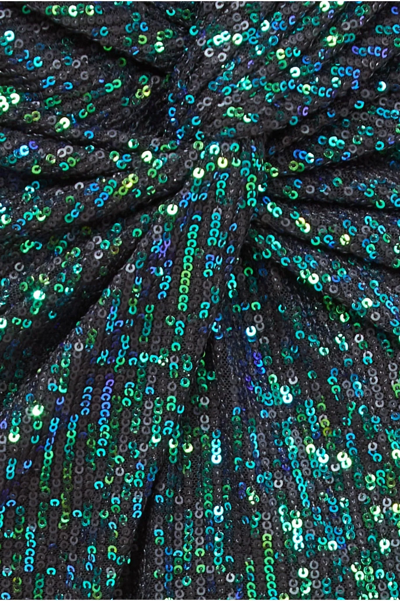 Knot Front Sequin Midi Skirt - Emerald Green by Goddiva sold by Goddiva product image thumbnail 5