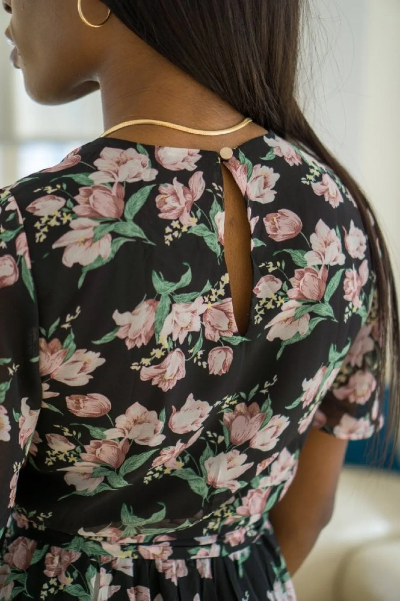 Double Second Floral Print Frill Hem Wrap Dress sold by Goddiva product image thumbnail 3