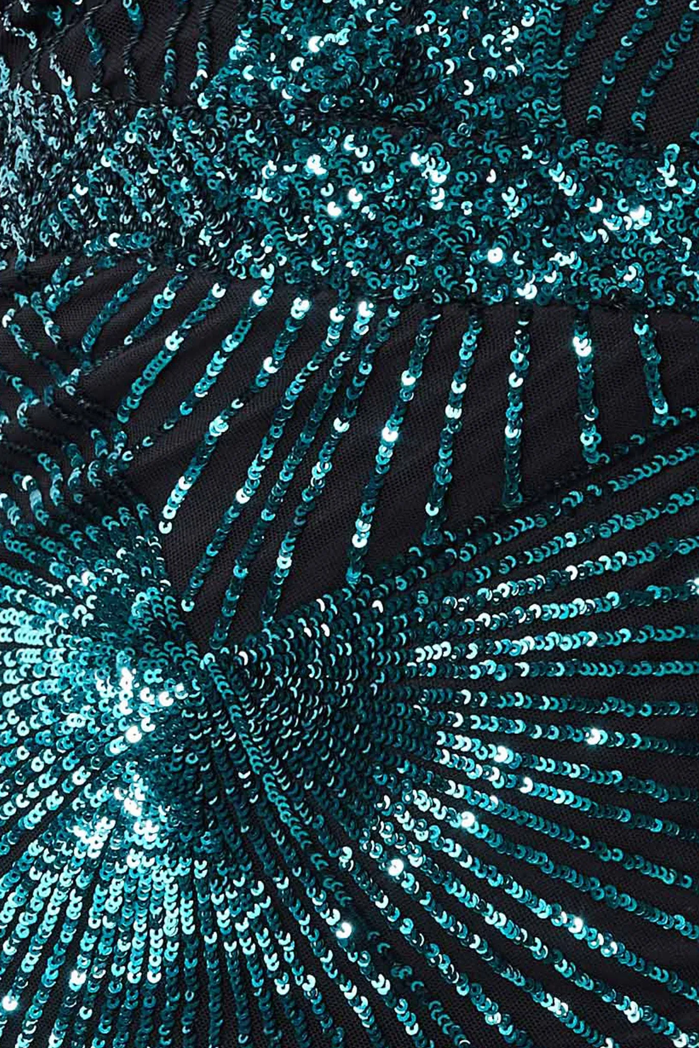 Starburst Effect Maxi Dress - Emerald by Goddiva sold by Goddiva product image thumbnail 4