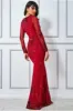 Starburst Effect Maxi Dress - Red by Goddiva sold by Goddiva