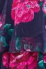 Maternity Layered Floral Midi Dress With Flutter Sleeves - Black Floral by Goddiva sold by Goddiva