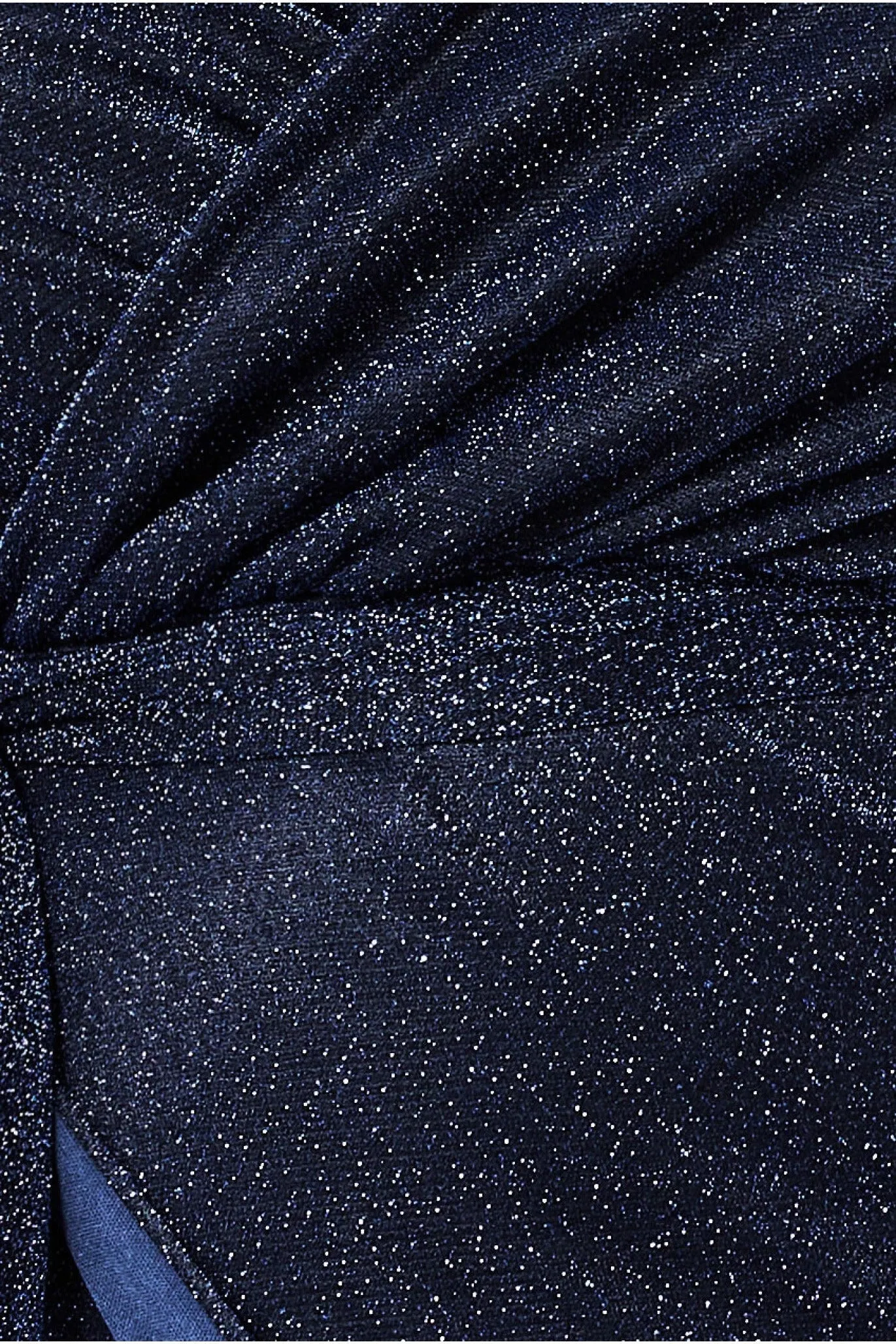 Wrap Style Spaghetti Strap Maxi Split - Navy by Goddiva Plus sold by Goddiva product image thumbnail 4