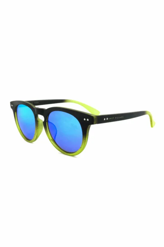 East Village 'moon' Preppy  Sunglasses In Black/green sold by Goddiva