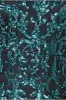 Sequin Mesh One Shoulder Evening Maxi Dress - Emerald Green by Goddiva sold by Goddiva