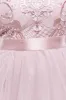 Embroidered Mesh Maxi Dress - Blush by Goddiva sold by Goddiva