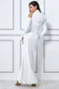 Goddiva Cutout Scuba Crepe Maxi Dress - Cream sold by Goddiva