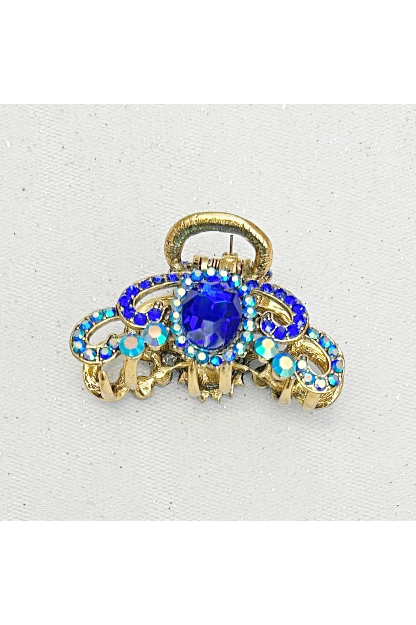 Blue Hair Claw Clip With Gems by QueenMee Accessories sold by Goddiva product image thumbnail 5
