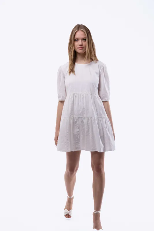 Silkroad Daughters Crew Neck Tiered Dress sold by Goddiva