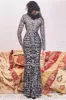 Goddiva Modesty Sequin Embroidered Maxi Dress - Silver sold by Goddiva