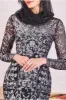 Goddiva Modesty Sequin Embroidered Maxi Dress - Silver sold by Goddiva