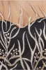 Goddiva Embroidered Mesh Midi Dress - Black sold by Goddiva