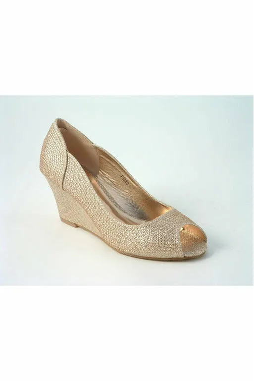 Glitz Shoes Murcia Sabatiné Glitter Wedges sold by Goddiva product image thumbnail 4