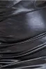 One Shoulder Faux Leather Mini Dress - Black by City Goddess sold by Goddiva