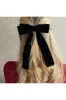 Black Velvet Hair Bow Hair Clip Alligator Clip by QueenMee Accessories sold by Goddiva