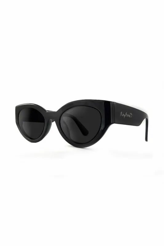 Ruby Rocks Chunky 'zante' Cateye In Black sold by Goddiva