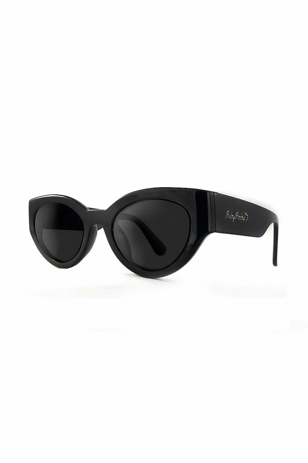 Ruby Rocks Chunky 'zante' Cateye In Black sold by Goddiva