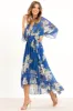 Kimono Wrap Floral Dress by Urban Touch sold by Goddiva