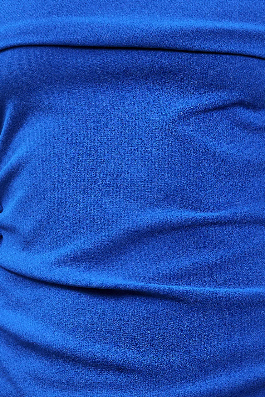 One Shoulder Scuba Midi Dress - Royal Blue by Goddiva sold by Goddiva product image thumbnail 4