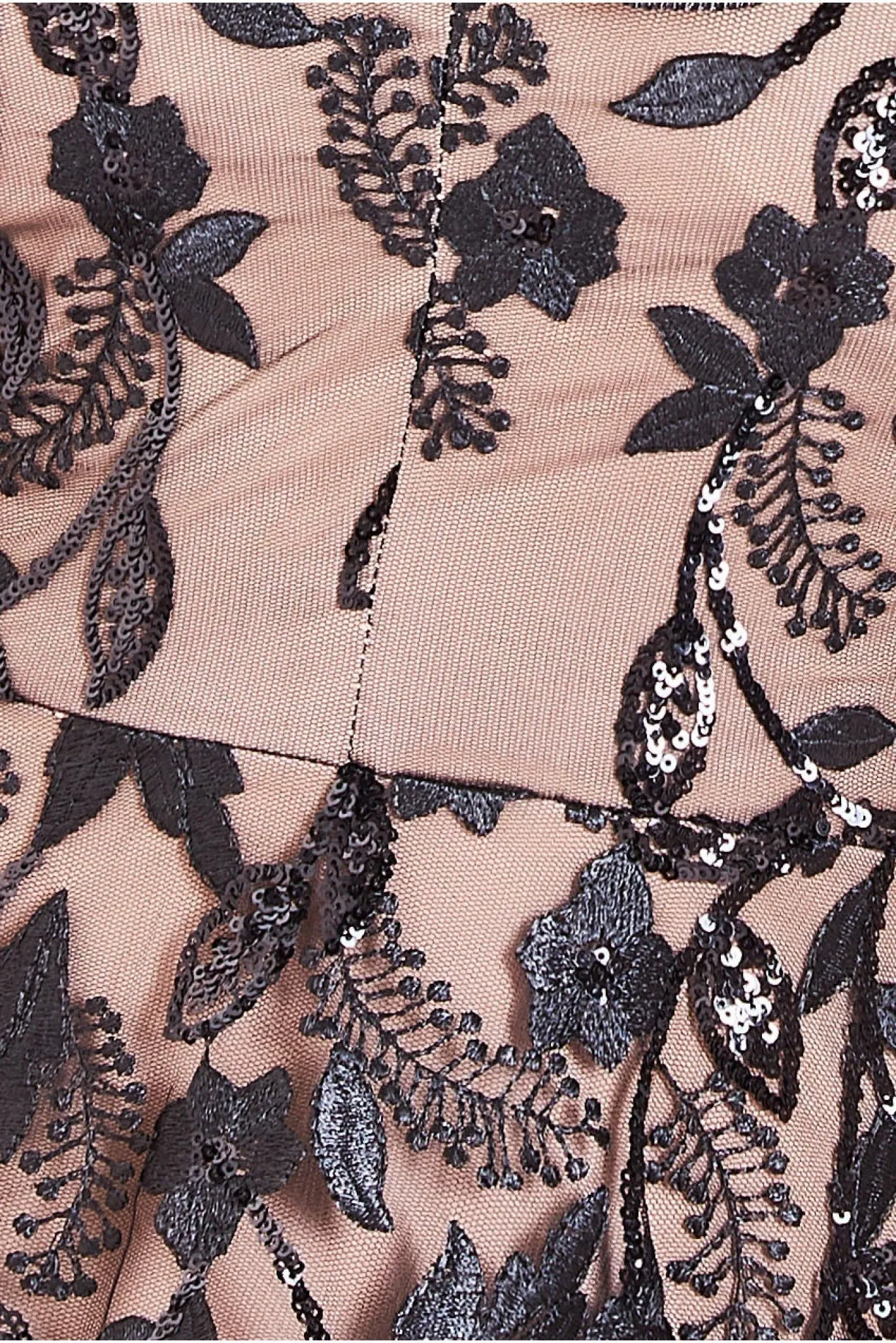 Goddiva Modesty Flared Sleeve Maxi Dress - Black sold by Goddiva product image thumbnail 3