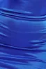 Halter Cowl Neck Back Maxi Dress - Royal Blue by Goddiva sold by Goddiva