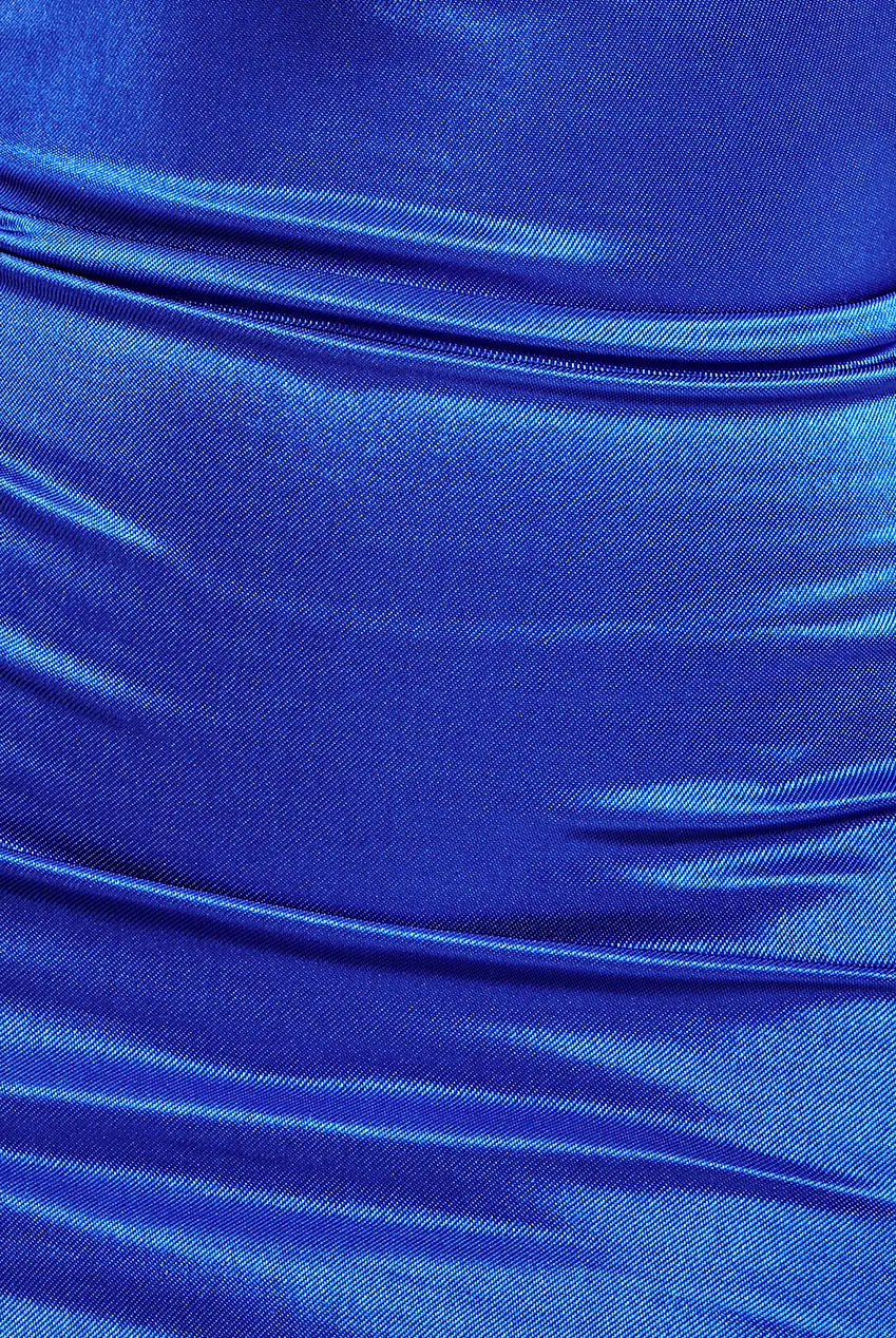 Halter Cowl Neck Back Maxi Dress - Royal Blue by Goddiva sold by Goddiva product image thumbnail 4