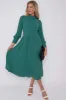 LOVE SUNSHINE Green Geo Print Pleated Skirt Midaxi Dress sold by Goddiva
