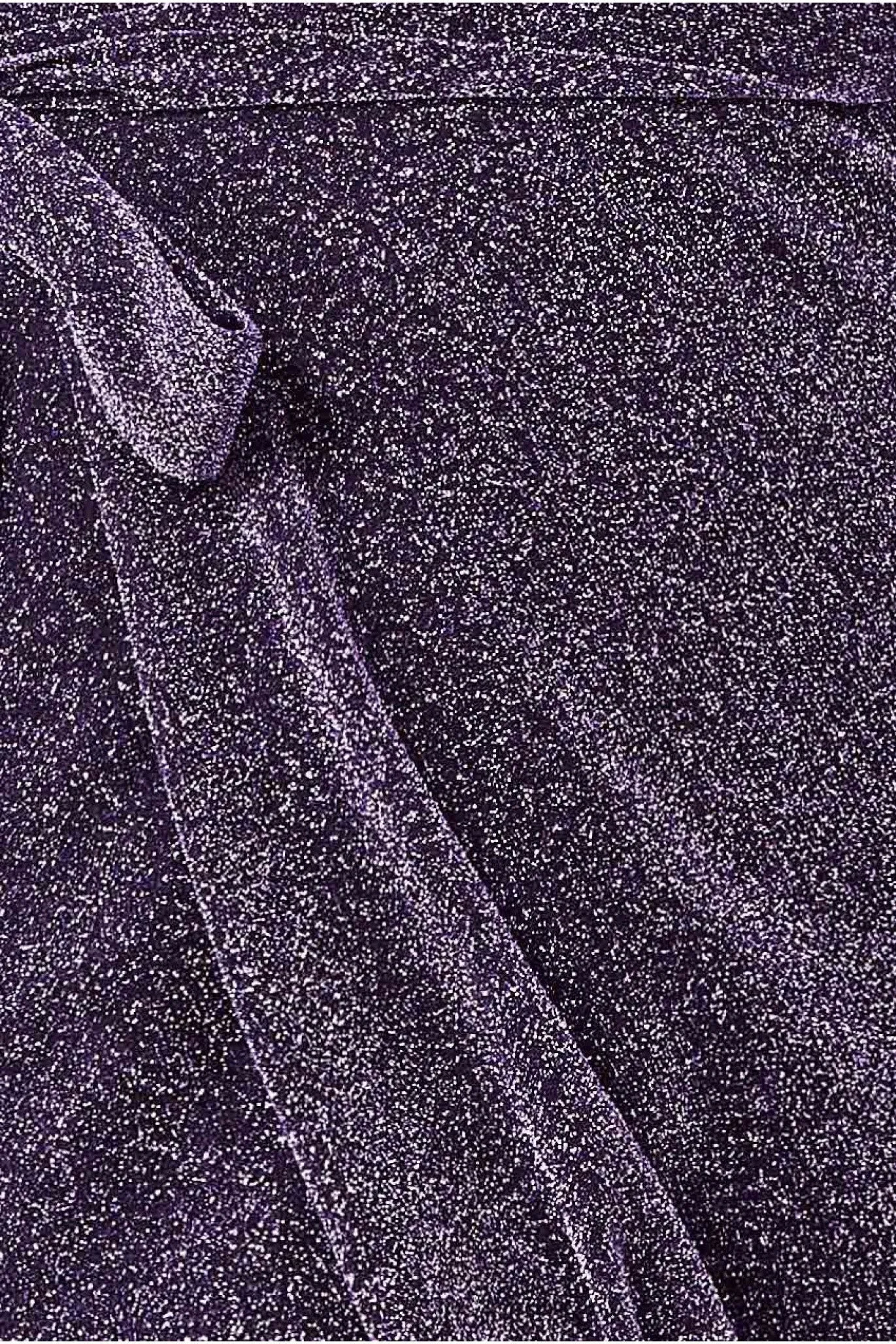 Wrap Style Spaghetti Strap Maxi With Split - Purple by Goddiva sold by Goddiva product image thumbnail 4