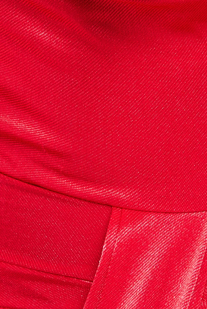 Open Back Cowl Neck Maxi Dress - Red by Goddiva sold by Goddiva product image thumbnail 5