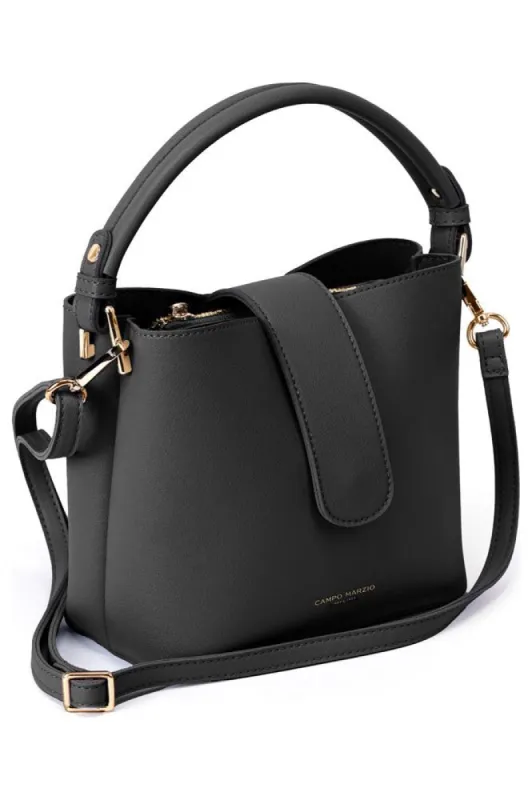 Campo Marzio Wendy Bucket Bag - Black sold by Goddiva