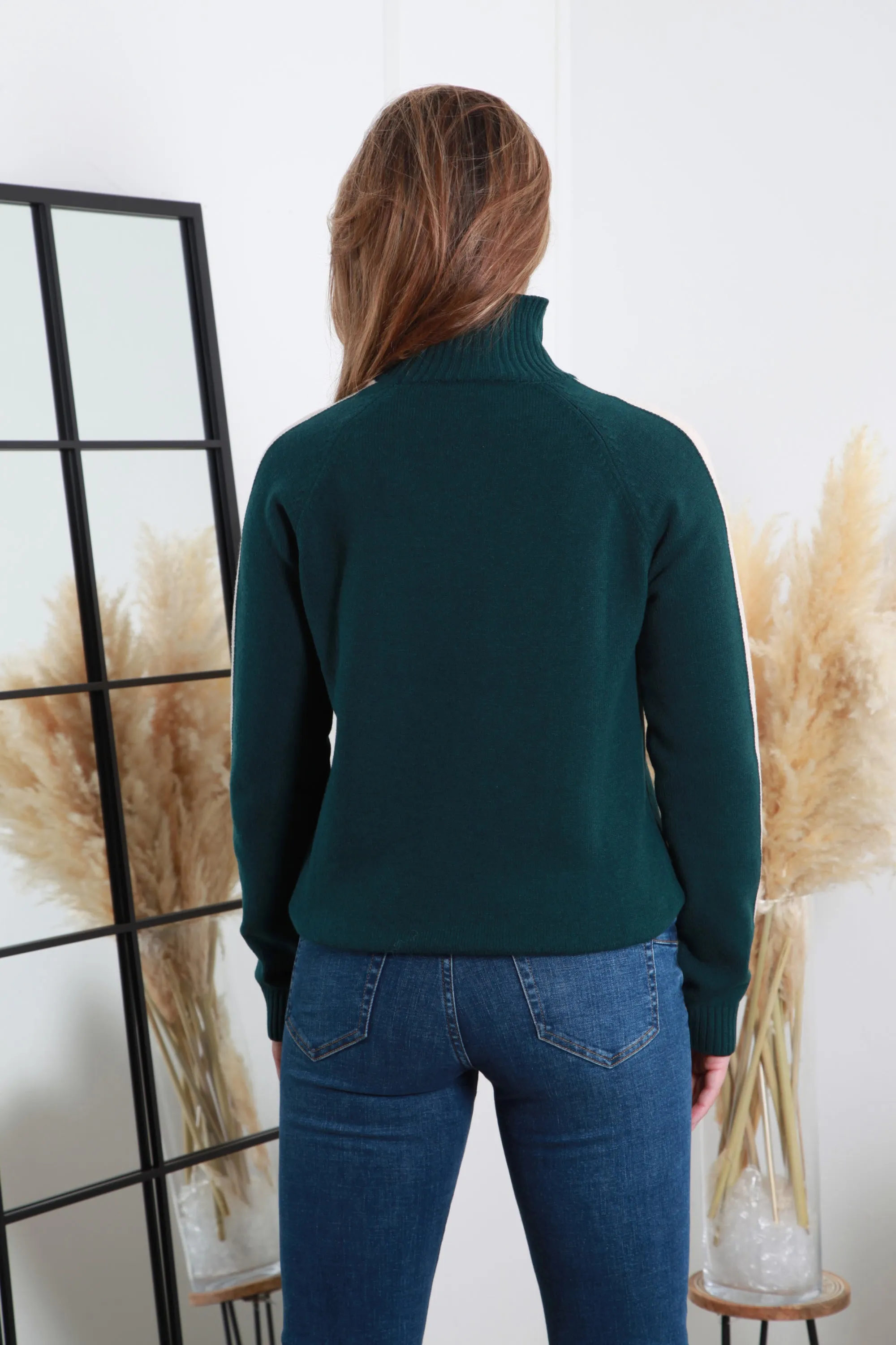 Roll Neck Knit Jumper by Double Second sold by Goddiva product image thumbnail 5