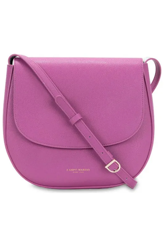 Campo Marzio Kym Saddle Bag - Mauve Silver sold by Goddiva