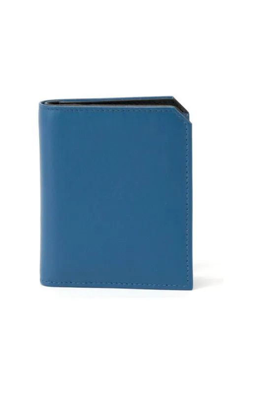 Campo Marzio Rupert Wallet - Lapis Blue Black sold by Goddiva
